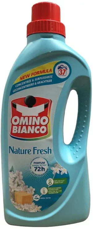Fles Omino Bianco Nature Fresh wasmiddel van 1,48 liter met 37 doseringen