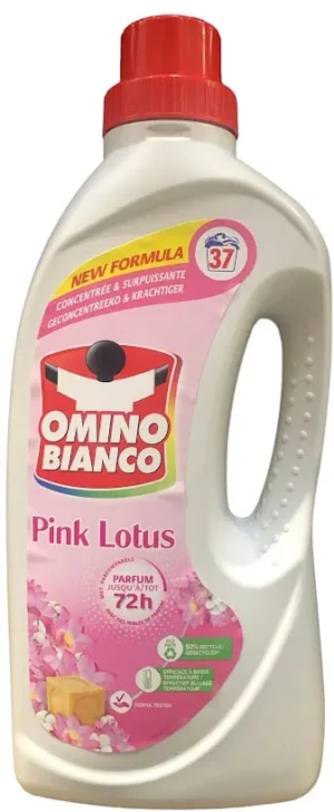 Fles Omino Bianco Pink Lotus wasmiddel van 1,48 liter met 37 doseringen