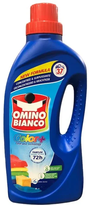 Fles Omino Bianco Color+ wasmiddel van 1,48 liter met 37 doseringen