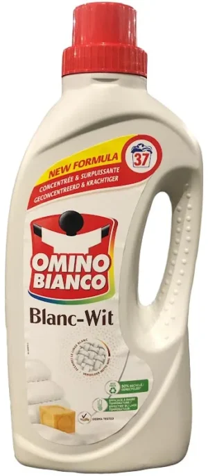 Fles Omino Bianco Wit wasmiddel van 1,48 liter met 37 doseringen