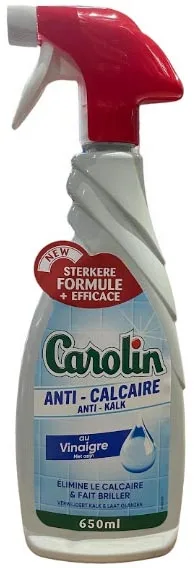 Carolin anti-kalk, spray van 650 ml — schoonmaakbenodigdheden
