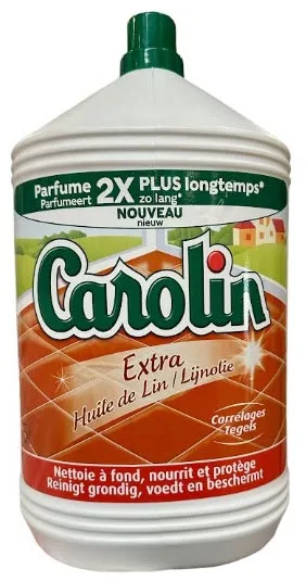 Carolin vloerreiniger extra lijnolie, fles van 5 l — schoonmaakbenodigdheden