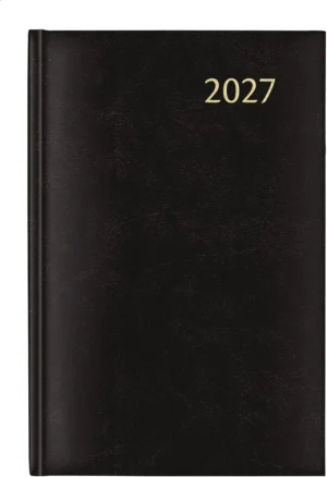 Aurora Daily 32 Florence, zwart, 2027 — kantooragenda 2027