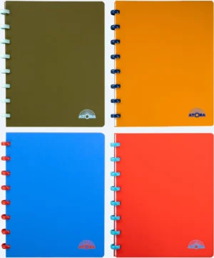 Atoma Nature schrift, ft A5, 144 bladzijden, geruit 5 mm, geassorteerde kleuren — detail 2