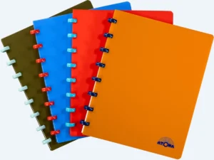 Atoma Nature schrift, ft A5, 144 bladzijden, geruit 5 mm, geassorteerde kleuren — schriften met ringen