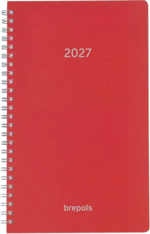 Brepols agenda Breform Polyprop 6-talig, rood, 2027 — kantooragenda 2027