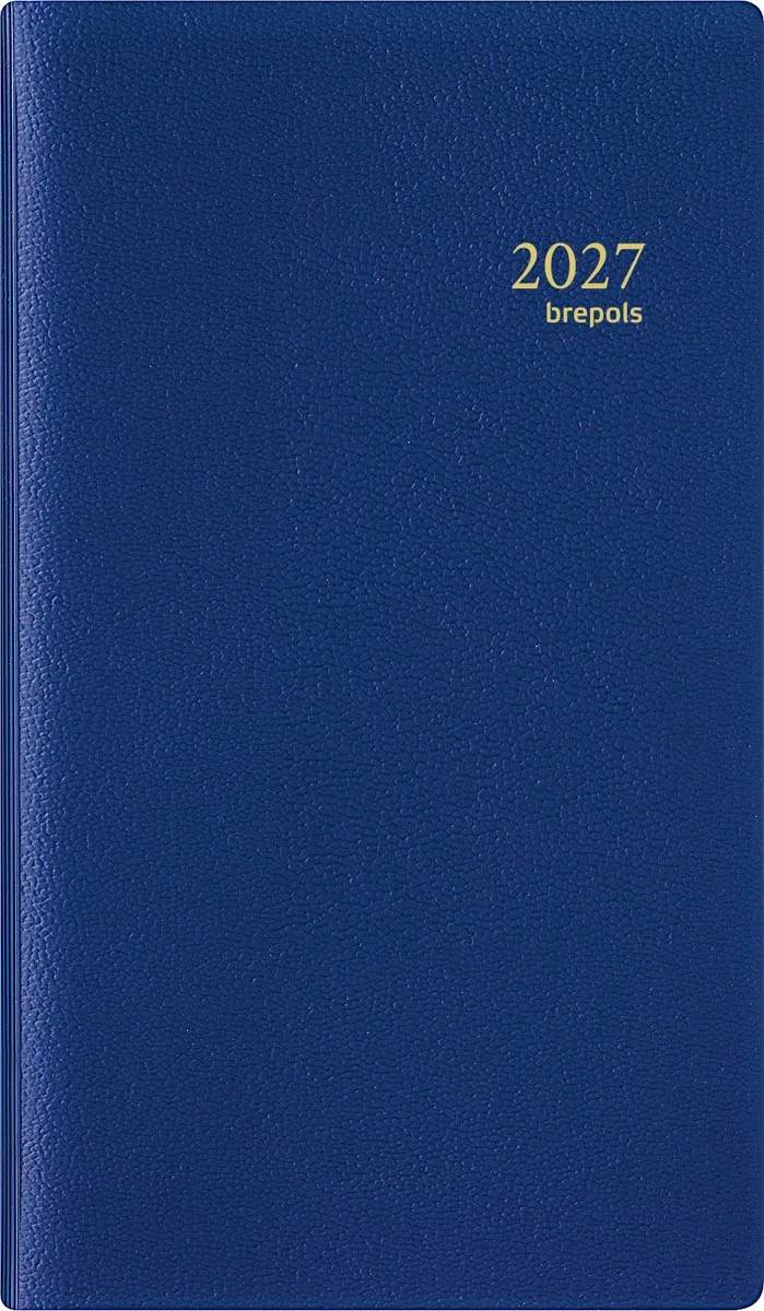 Brepols Notaplan Genova 6-talig, blauw, 2027 — zakagenda 2027