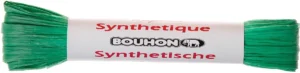 Streng lichtgroene synthetische raffia van Bouhon, 10 g