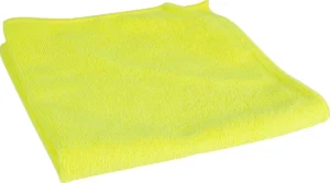 Microvezeldoek, ft 40 x 40 cm, geel, pak van 10 stuks — schoonmaakbenodigdheden