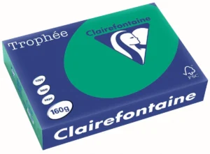 Clairefontaine Trophée Intens, gekleurd papier, A4, 160 g, 250 vel, dennengroen