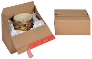 Colompac Eurobox Size M, binnenformaat 294 x 194 x 137 mm, bruin — verzenddoos