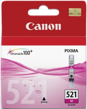 Canon inktcartridge CLI-521M, 445 pagina's, OEM 2935B001, magenta
