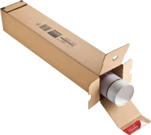 Colompac rechthoekige verzendkoker, ft 705 x 108 x 108 mm, bruin — verzenddoos