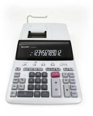 Sharp bureaurekenmachine CS-2635LW — bureaurekenmachines met telrol
