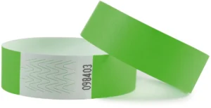 Combicraft polsbandjes Tyvek, groen, pak van 100 stuks — feestartikel
