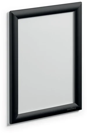 Durable clicklijst, uit aluminium, ft A4, zwart — vitrine