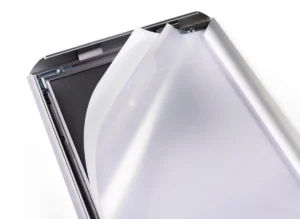 Durable clicklijst, uit aluminium, ft A3, zilver — detail 2