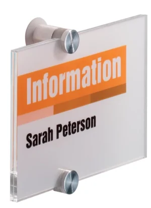 Durable deurnaamhouder Crystal Sign ft 14,8 x 10,5 cm (A6) — informatiebord