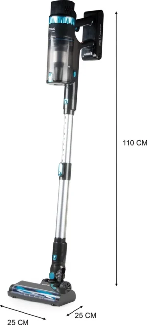 Domo steelstofzuiger 2 in 1 met oplaadbare batterij, 29,6 V, 60 min — detail 2