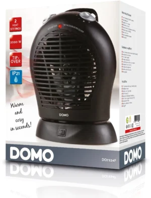 Domo warmeluchtblazer IP21, zwart — detail 2