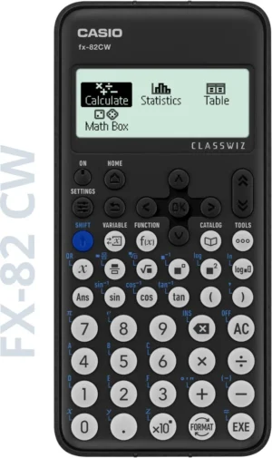 Casio wetenschappelijke rekenmachine FX82CW, Belgische versie — detail 2