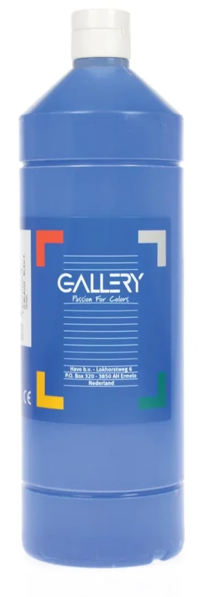 Gallery plakkaatverf, flacon van 1 l, donkerblauw