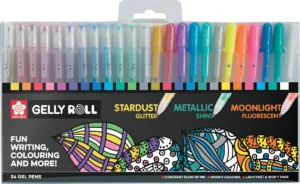 Sakura roller Gelly Roll Mix, etui van 24 stuks in geassorteerde kleuren — tekenpennen en -inkt