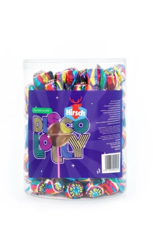 Hirsch Disco Lolly, 100 stuks, pot van 1,2 kg — drank en eetwaren