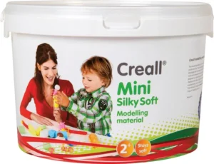 Creall boetseerpasta, pot van 1,10 kg met geassorteerde kleuren — herbruikbare boetseerpasta