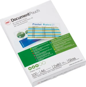 GBC Document lamineerhoes ft A6, 160 micron (2 x 80 micron), pak van 100 stuks — toebehoren voor lamineermachines