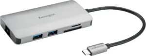 Kensington UH1400P USB-C 8-in-1 docking station — kabels en adapters