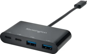 Kensington CH1000 USB-C-hub - 4 poorten, zwart — productfoto 2
