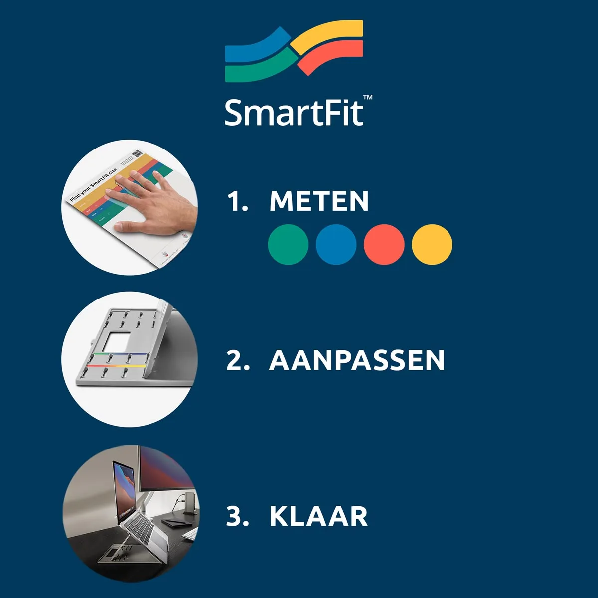 Kensington EQ SmartFit Easy Riser laptopstandaard met koelfunctie, zwart — productfoto 4