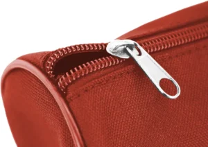 Kangaro pennenzak, rond, ft 20 x 8,5 cm, rood — detail 2