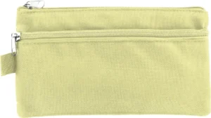 Kangaro pennenzak, plat, 21 x 11 cm, pastel geel — pennenzakje