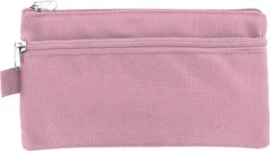 Kangaro pennenzak, plat, 21 x 11 cm, pastel roze — pennenzakje