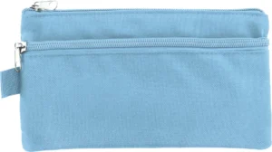 Kangaro pennenzak, plat, 21 x 11 cm, pastel blauw — pennenzakje
