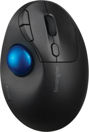 Zwarte Kensington EQ Pro Fit TB450 trackball met zeven knoppen