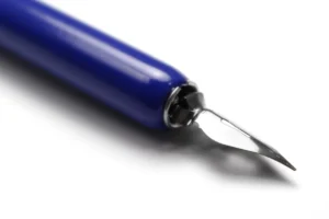Kangaro tekenpenhouder met kroontjes, blauw, blister van 1 houder en 5 kroontjes — detail 2