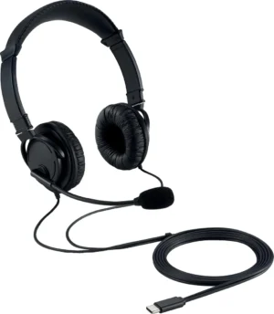 Kensington Headset USB-C Hi-Fi, met microfoon — headsets voor pc, tablets en smartphones