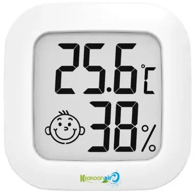 Witte Kokoon Air Protect KAPTM03 digitale thermometer en hygrometer