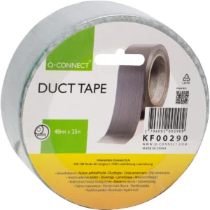 Q-CONNECT ducttape, ft 48 mm X 25 m, zilver — detail 2