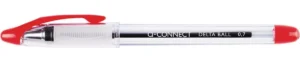 Q-CONNECT Delta balpen, 0,4 mm, medium rood — detail 2