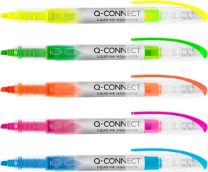 Q-CONNECT Liquid markeerstift, blauw — detail 2