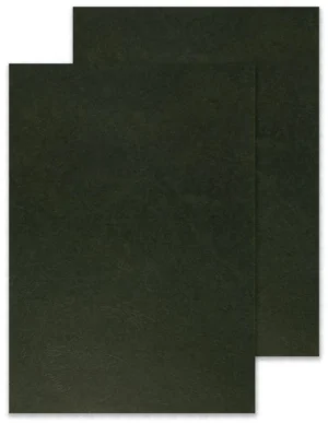 Q-CONNECT dekblad A4 leder 250 grams 100 stuks zwart — detail 2