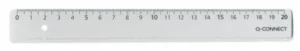 Q-CONNECT meetlat, transparant polystereen, 20 cm — detail 2