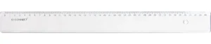 Q-CONNECT meetlat, plastic, in etui, 40 cm — latten uit kunststof