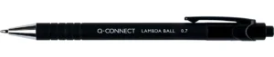 Q-CONNECT balpen Lambda, 0,5 mm, medium punt, zwart — detail 2