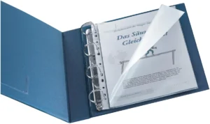 Q-CONNECT geperforeerde showtas A4 11-gaatsperforatie glashelder 80 micron pak van 25 stuks — detail 2