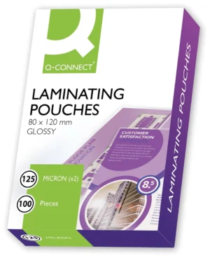 Q-CONNECT lamineeretui 2x 125 micron A7 100 stuks — toebehoren voor lamineermachines